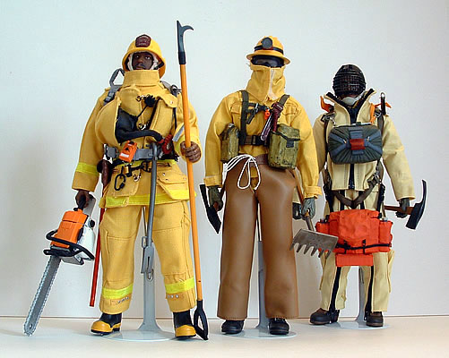 firefighter action figure carriage